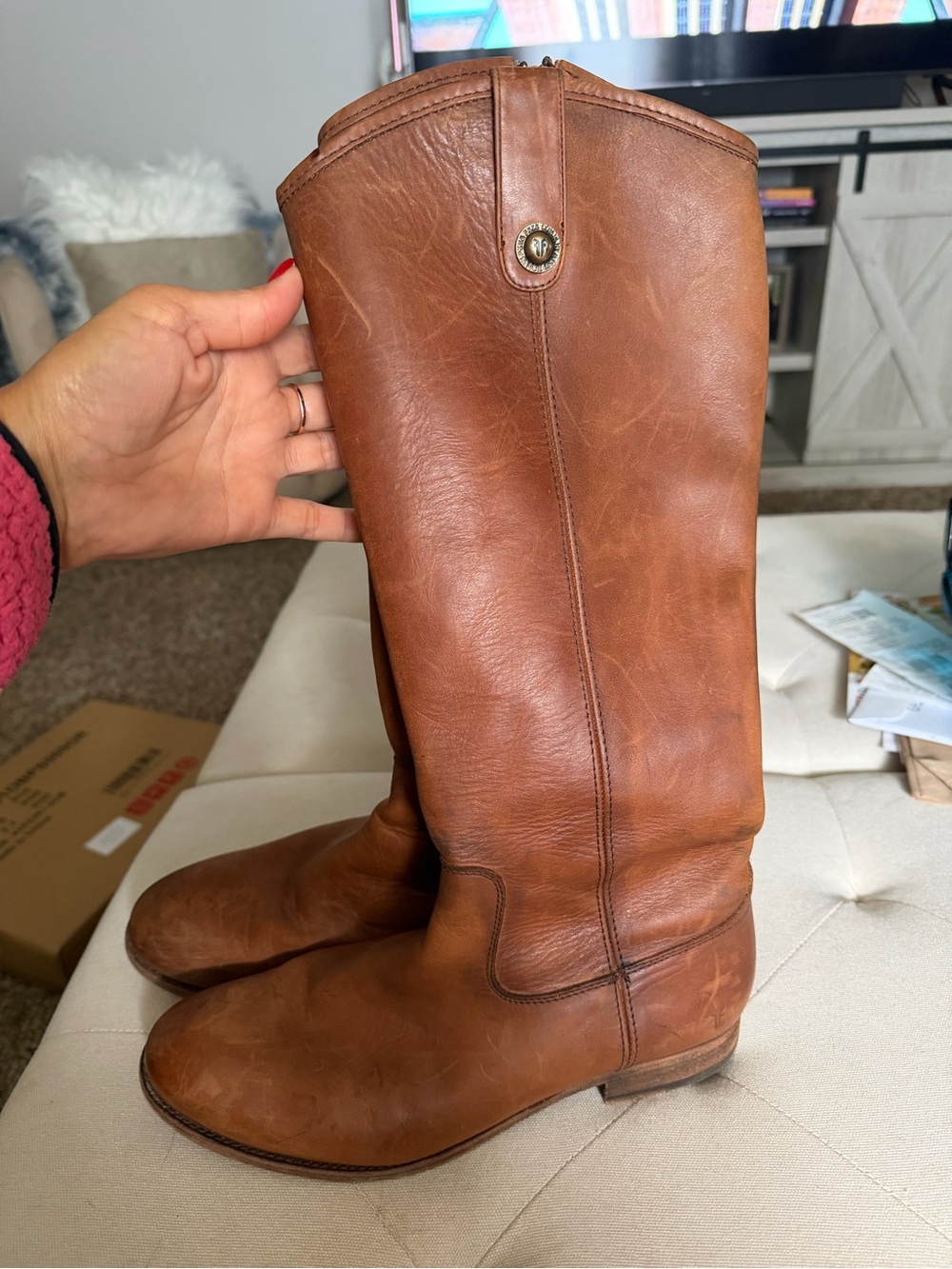 Frye Melissa Tall Inside Zip Boot - Picture 2 of 8